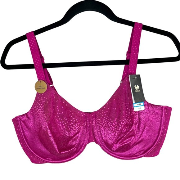 Wacoal Womens Pink Bra US 38DDD Underwire Back Appeal 855303 - Picture 1 of 6
